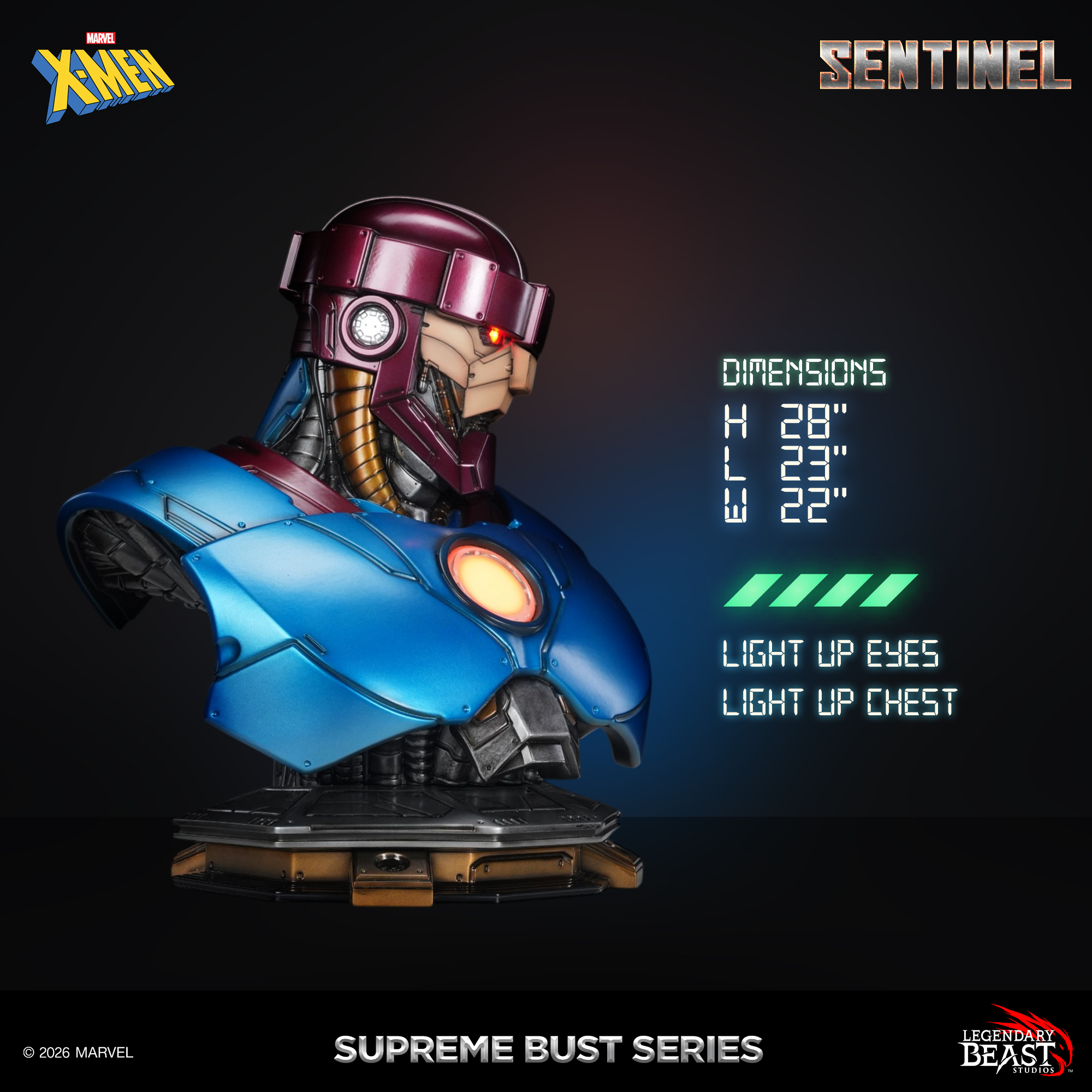 Sentinel Bust Dimension